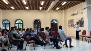 Class-conference at the Centro Municipal de las Artes